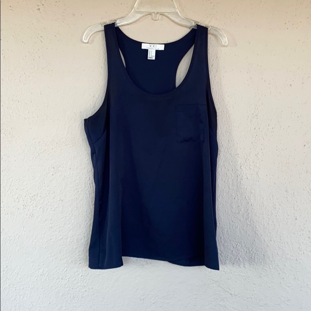 Navy Blue racerback tank top